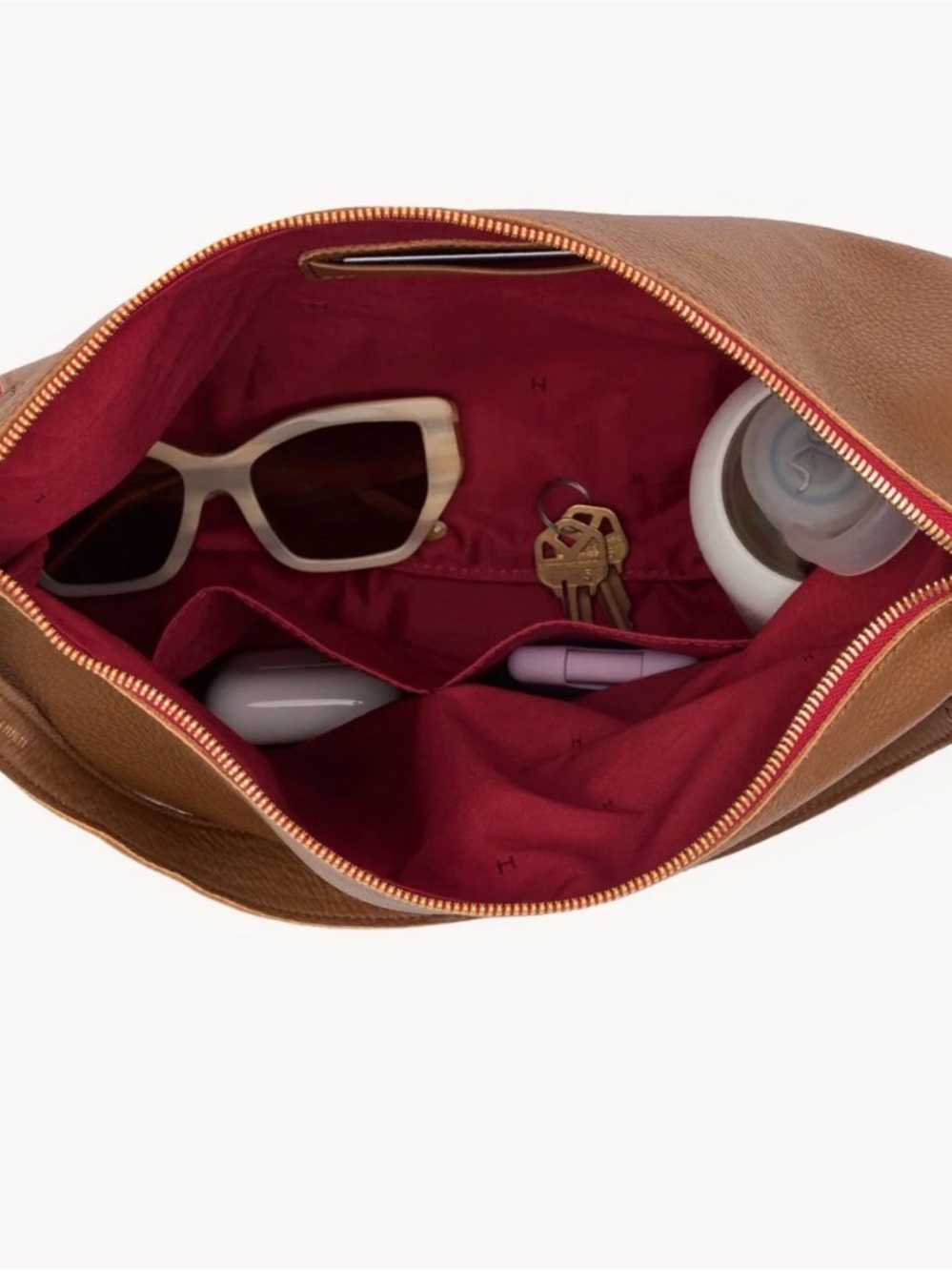 Hammitt Mahogany Pebble/Brushed Gold Large Kyle Hoho Bag - Picture 3 of 4